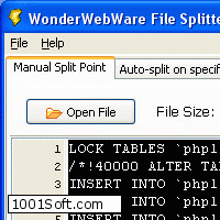 WonderWebWare File Splitter скачать