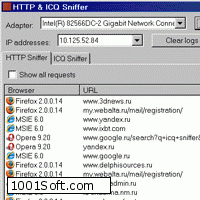 HTTP & ICQ Sniffer скачать