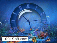 Aquatic Clock Screensaver скачать