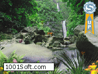 “Водопад в джунглях” –  Анимированная Заставка скачать